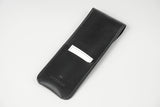 Leather Pen & Pencil Pouch – Black, Hugbag, Stationery design, Minimalist office