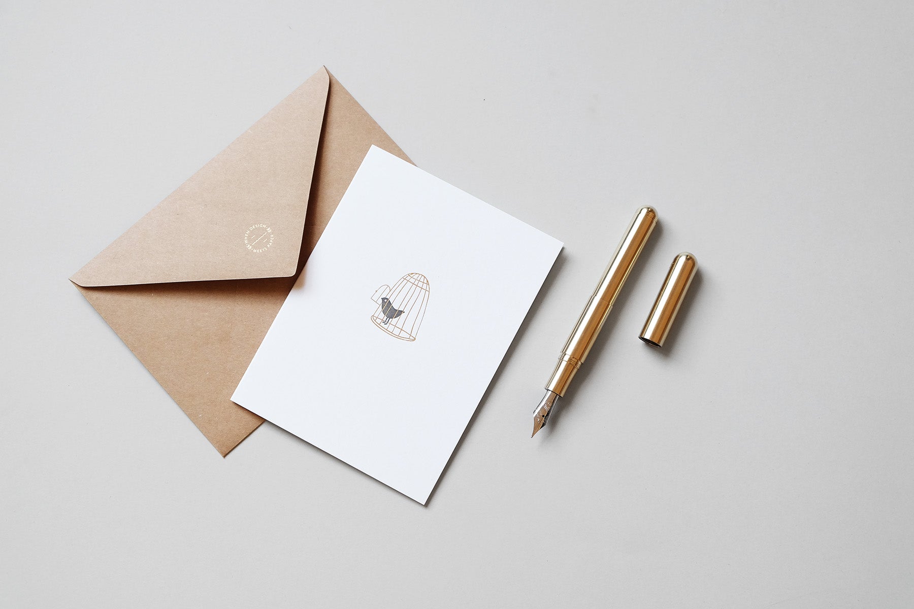 Kaweco SUPRA Brass Fountain Pen, Kaweco, designer's stationery, home office