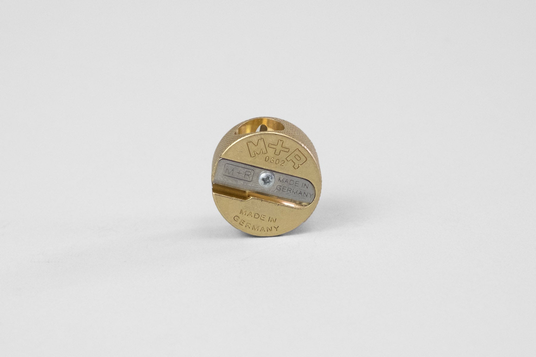 M+R Brass Pencil Sharpener, Möbius + Ruppert, home office