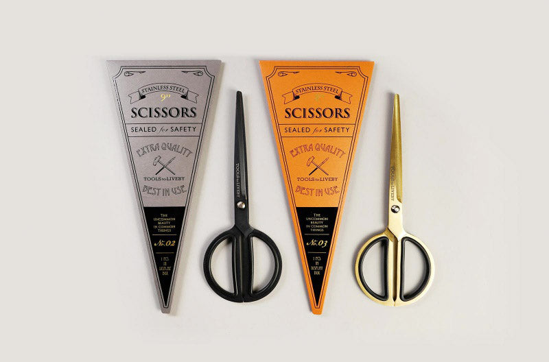 8” Scissors – Black, Tools to liveby, stationery design, home office