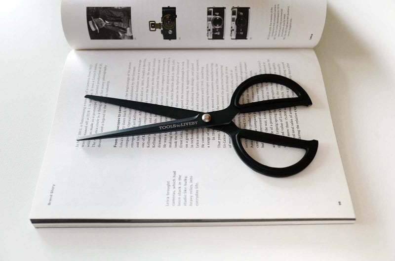 8” Scissors – Black, Tools to liveby, stationery design, home office