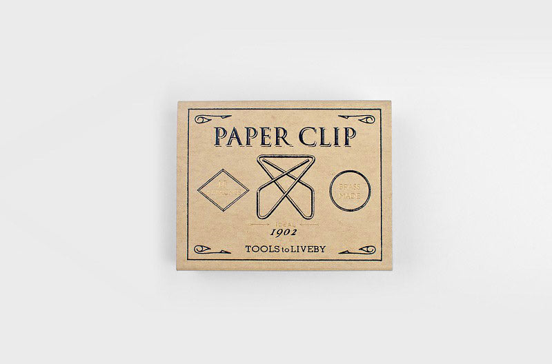 Brass Paper Clips – 1902 Ideal, Tools to liveby, stationery design, home office