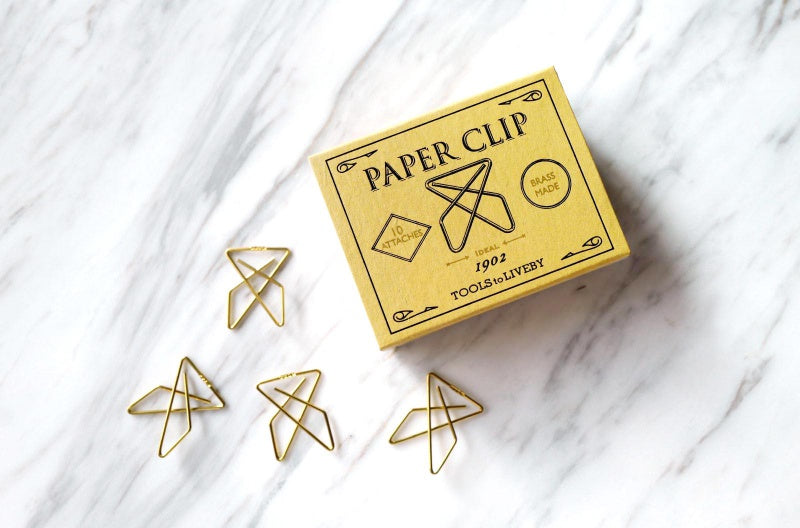 Brass Paper Clips – 1902 Ideal, Tools to liveby, stationery design, home office