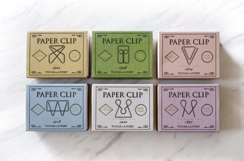 Brass Paper Clips – 1902 Ideal, Tools to liveby, stationery design, home office