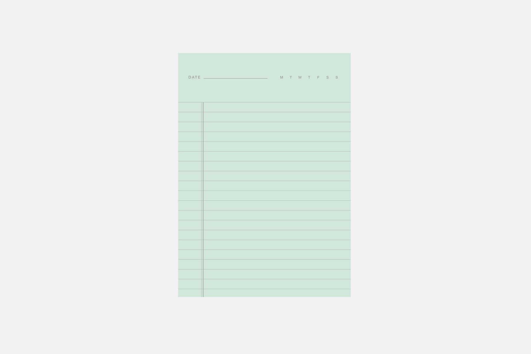 Two-in-One Detachable Sheets Notepad, Before Breakfast, home office, stationery