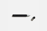 Onigiri Aluminium Rollerball Pen with Magnetic Cap – Black, before breakfast, home office, designer's stationery