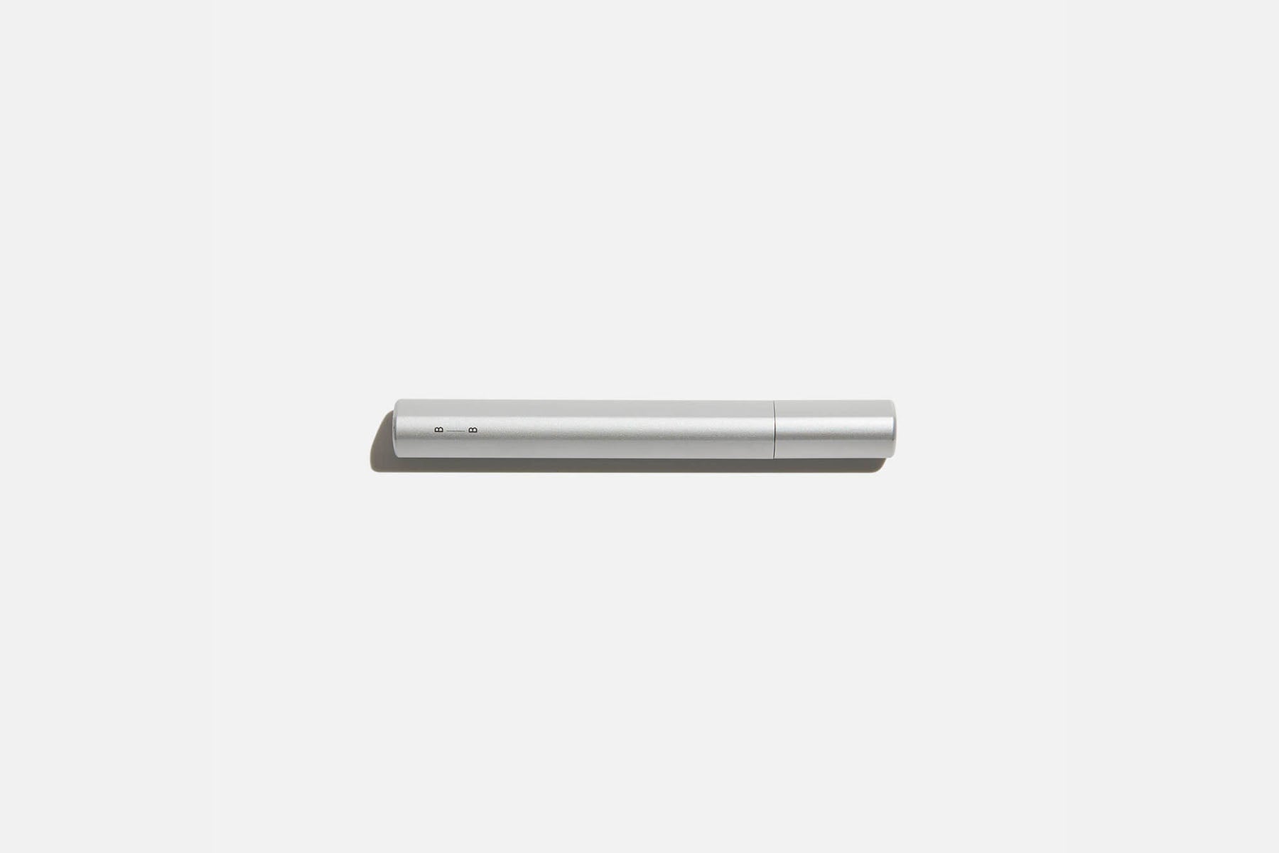 Onigiri Aluminium Rollerball Pen with Magnetic Cap – Silver, before breakfast, home office, designer's stationery