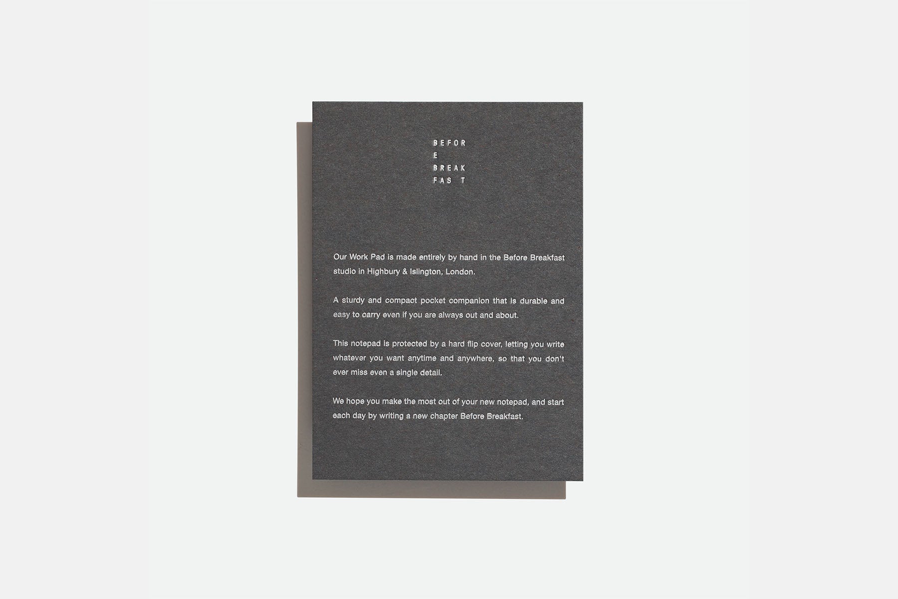 Detachable Sheets Work Pad – Blue, Before Breakfast. home office, stationery design