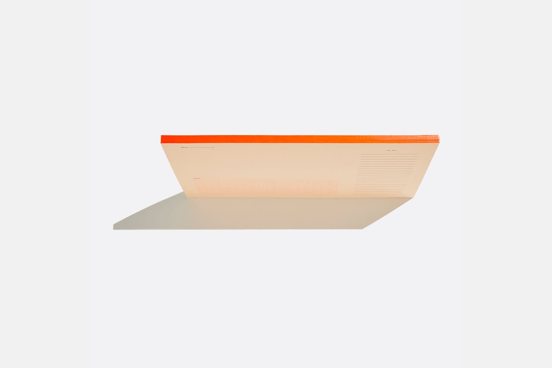 Desktop Detachable Sheets Notepad - Orange, Before Breakfast, home office, stationery design