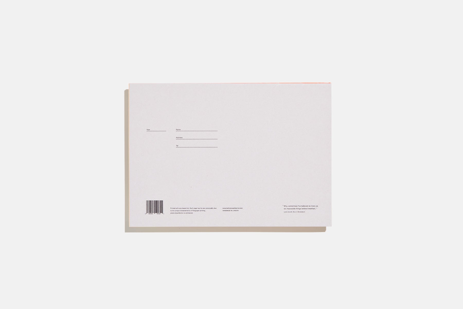 Desktop Detachable Sheets Notepad - Orange, Before Breakfast, home office, stationery design