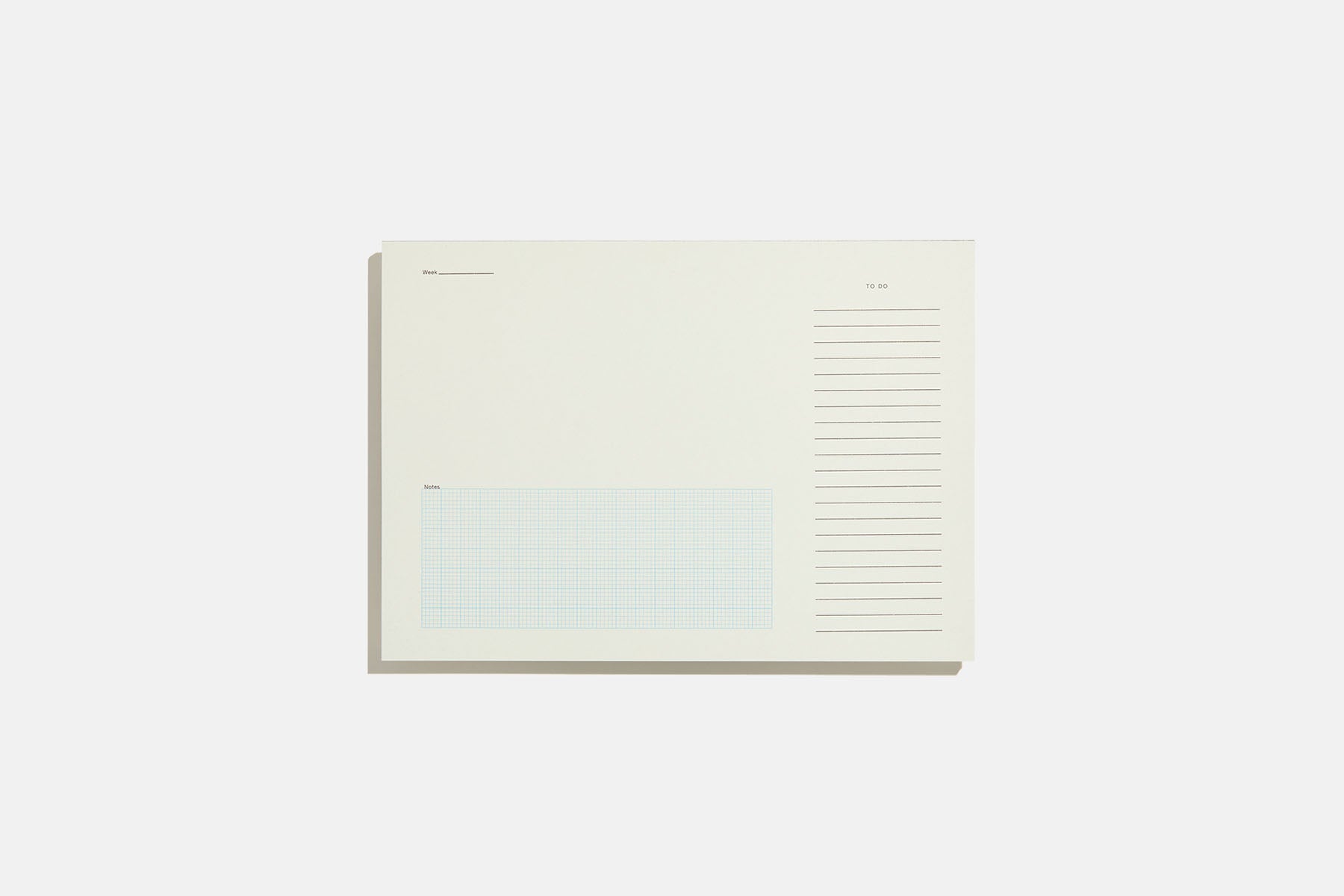Desktop Detachable Sheets Notepad - Gray, Before Breakfast, home office, stationery design