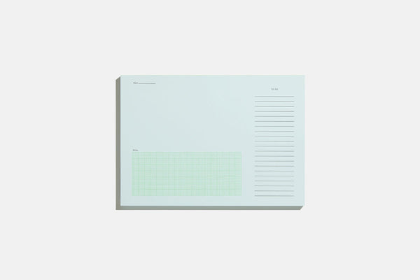Desktop Detachable Sheets Notepad - Blue, Before Breakfast, home office, stationery design