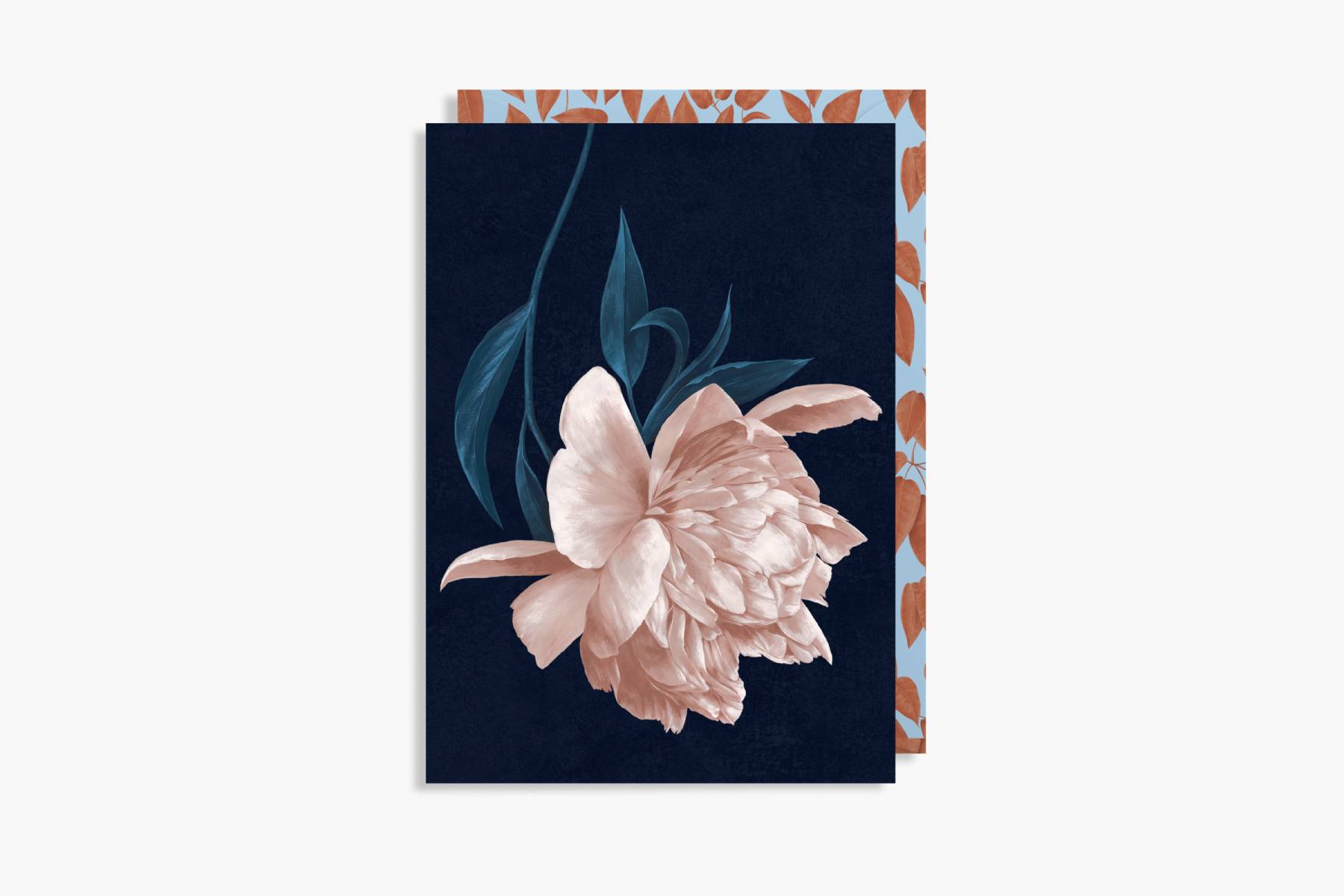 Greeting card, decorative card, Lagom, Papierniczeni