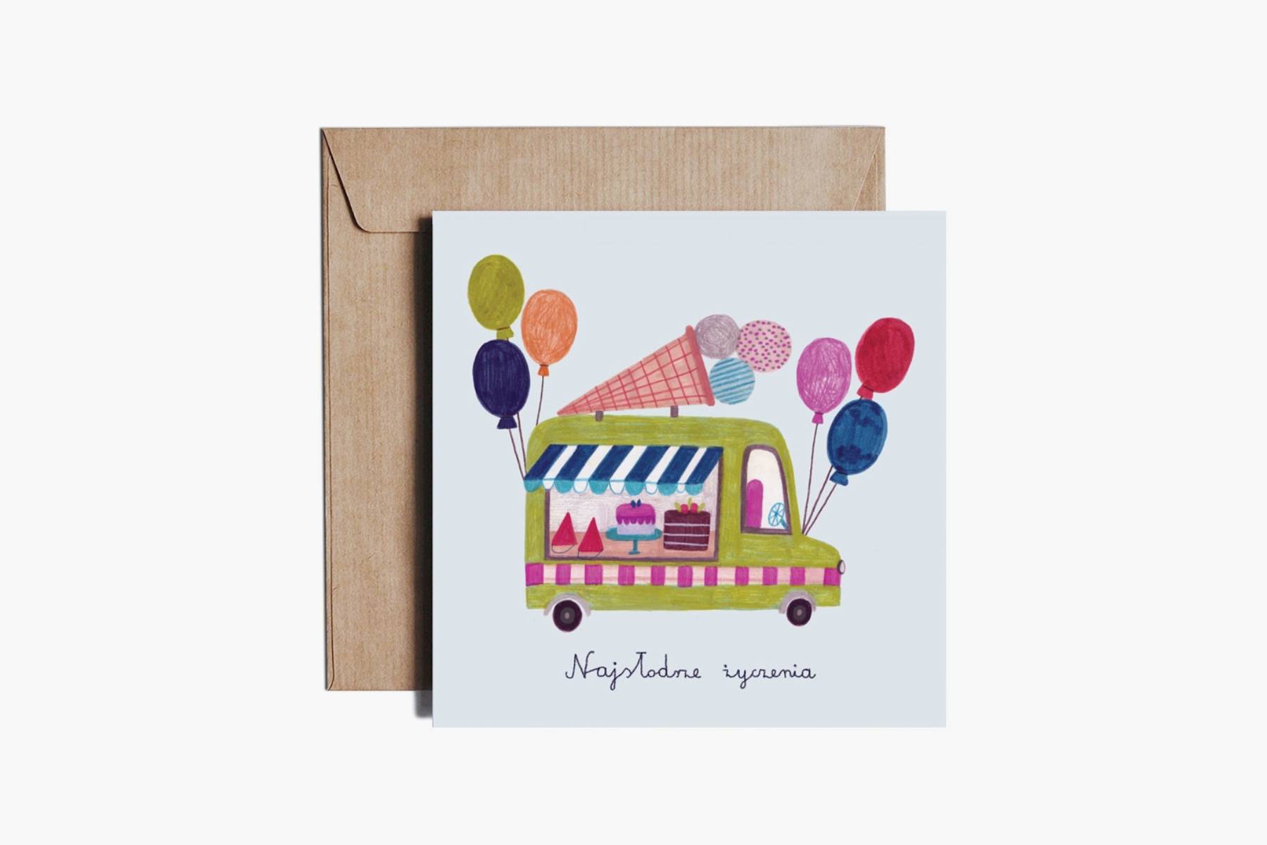 Greeting Card – Sweetest Wishes, PiesKot, design, stationery, home office