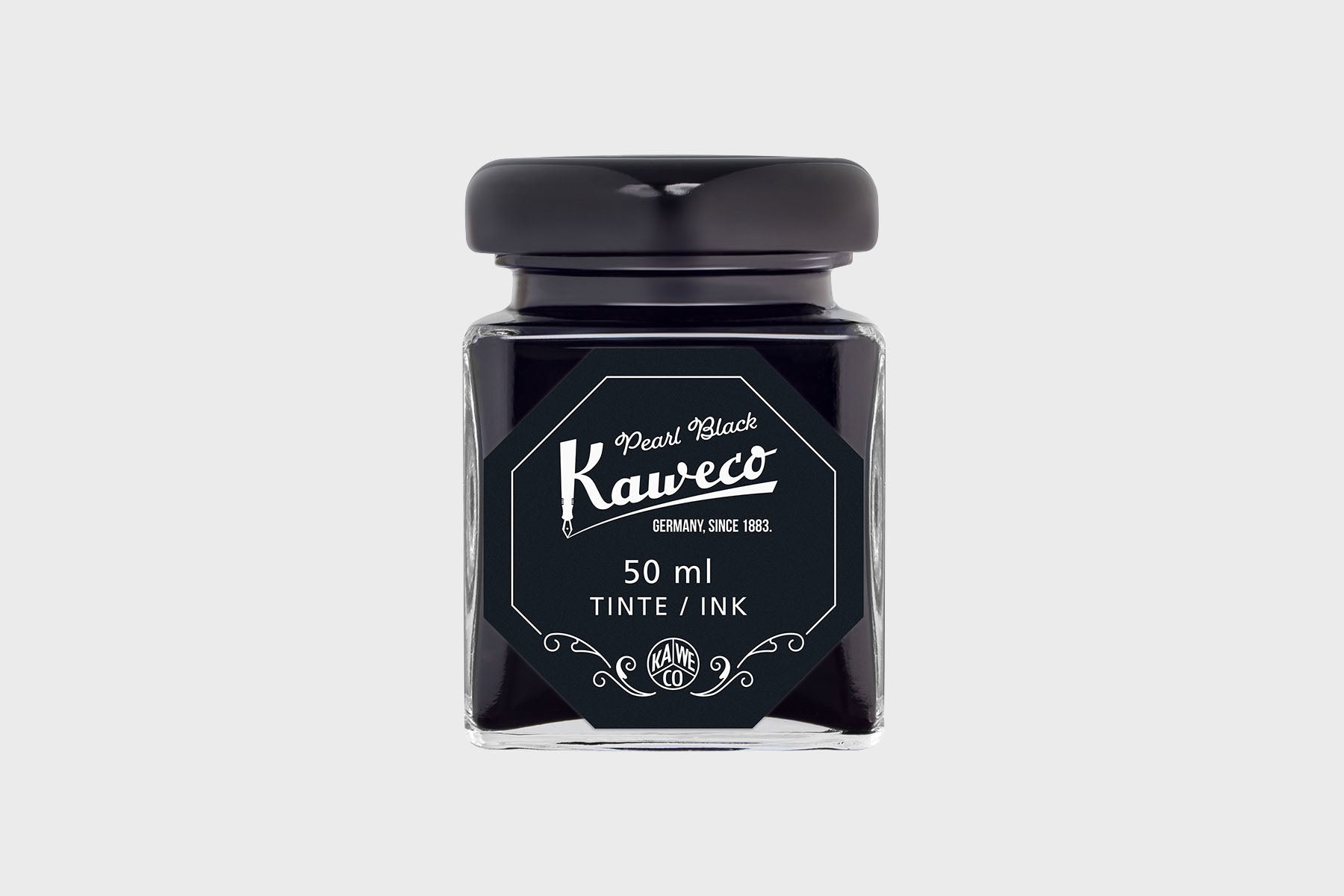 Pearl Black Ink Bottle, Kaweco, Designer’s stationery, home office