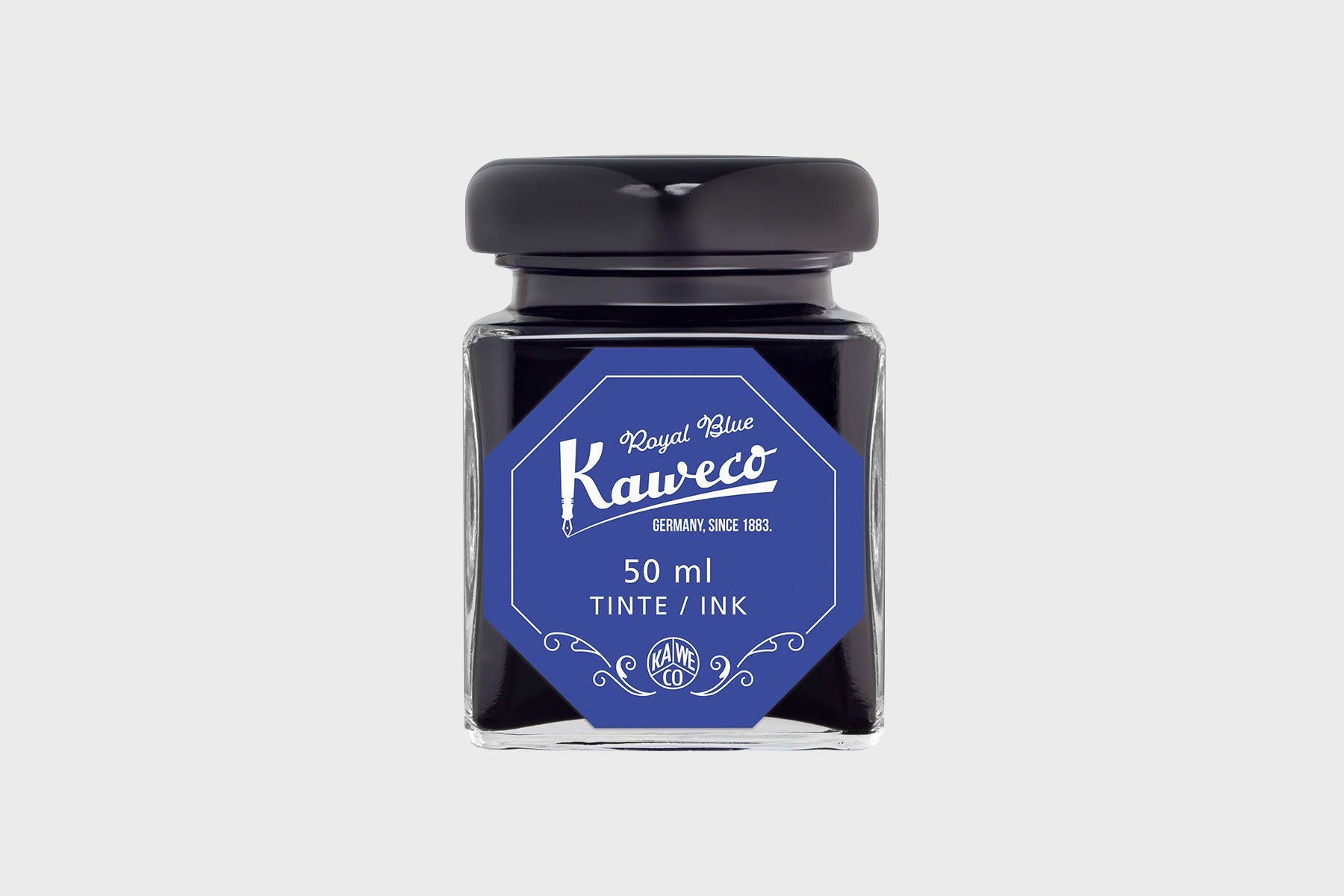 Royal Blue Ink Bottle, Kaweco, Designer’s stationery, home office