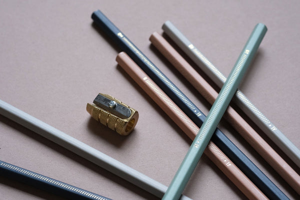 M+R Brass Pencil Sharpener, Möbius + Ruppert, home office