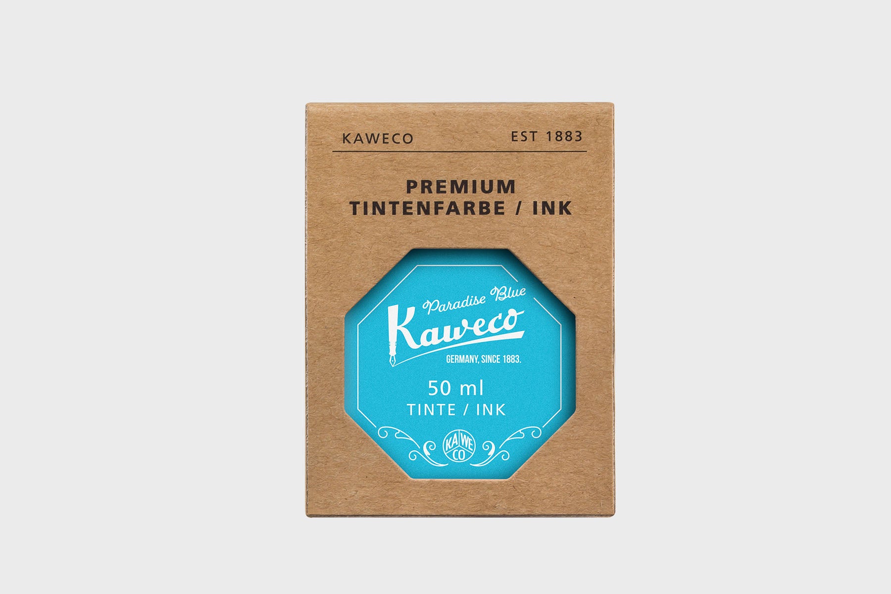 Atrament Kaweco Paradise Blue, Kaweco, design sklep papierniczy, domowe biuro