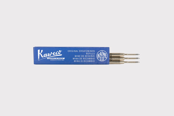 Kaweco G2 Ballpoint Pen Refills – Set of 3 - Blue, Kaweco, designer's stationery, home office