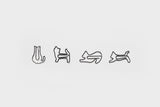 Cat-Shaped Paperclips, Midori, home office, stationery