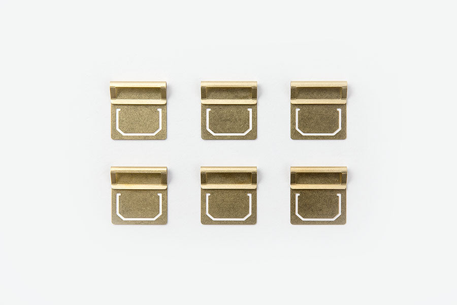 Midori TRC Brass Clips, Traveler's Company, home office, stationery