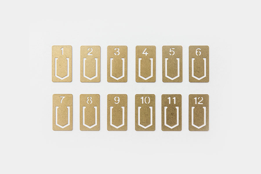 Midori TRC Brass Clips, Traveler's Company, home office, stationery