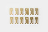 Midori TRC Brass Clips, Traveler's Company, home office, stationery
