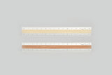 Midori Aluminium Ruler with Beech Wood, Midori, home office, stationeryInlay