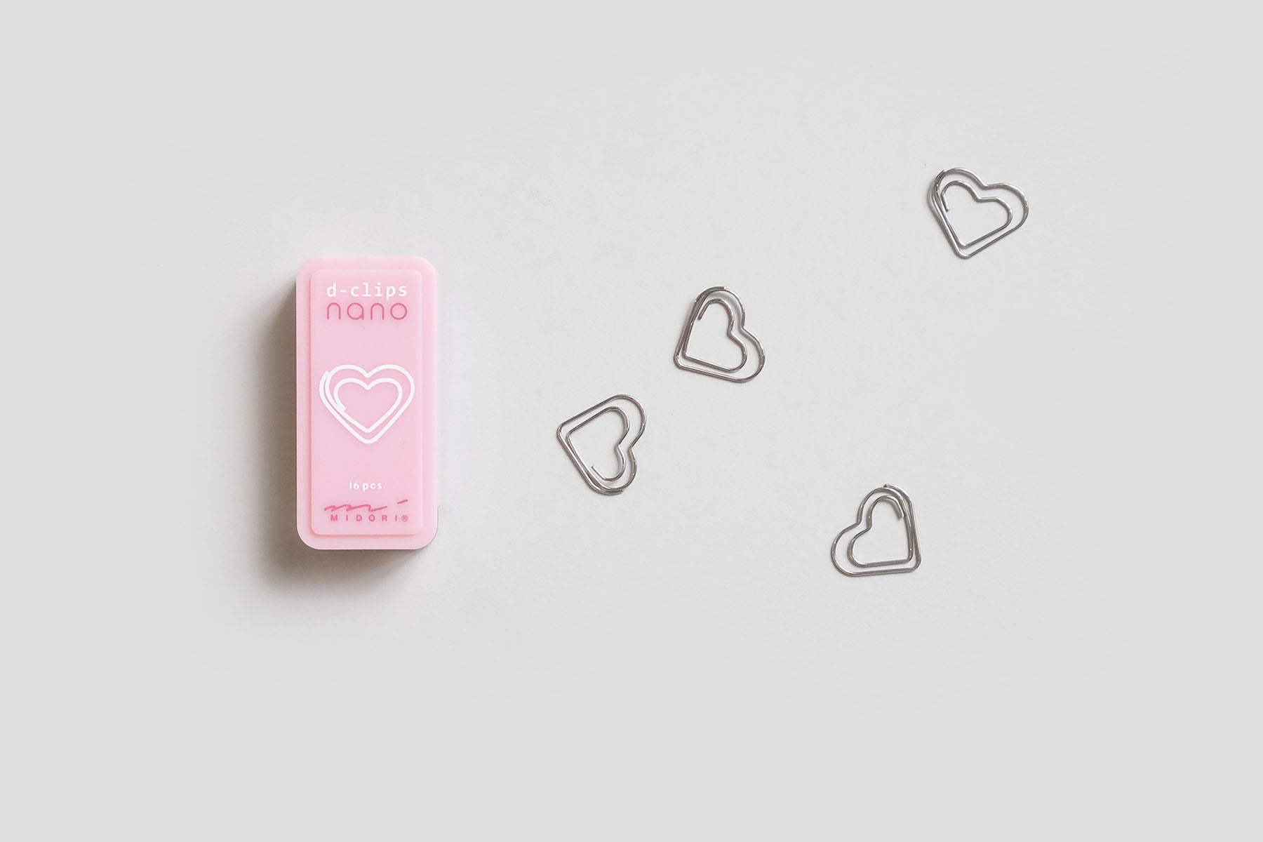 Midori D-Clips Nano Paperclips, Midori, home office, stationery