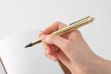 Midori TRC Brass Rollerball Pen, Traveler's Company, designer's stationery, home office