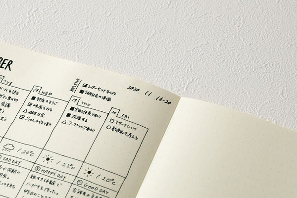 Notatnik MD Paper A5 Codex - kropki, Midori, design artykuły biurowe, domowe biuro