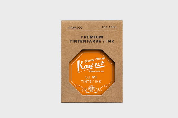 Sunrise Orange Ink Bottle, Kaweco, Designer’s stationery, home office