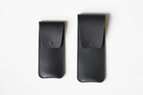 Leather Pen & Pencil Pouch – Black, Hugbag, Stationery design, Minimalist office
