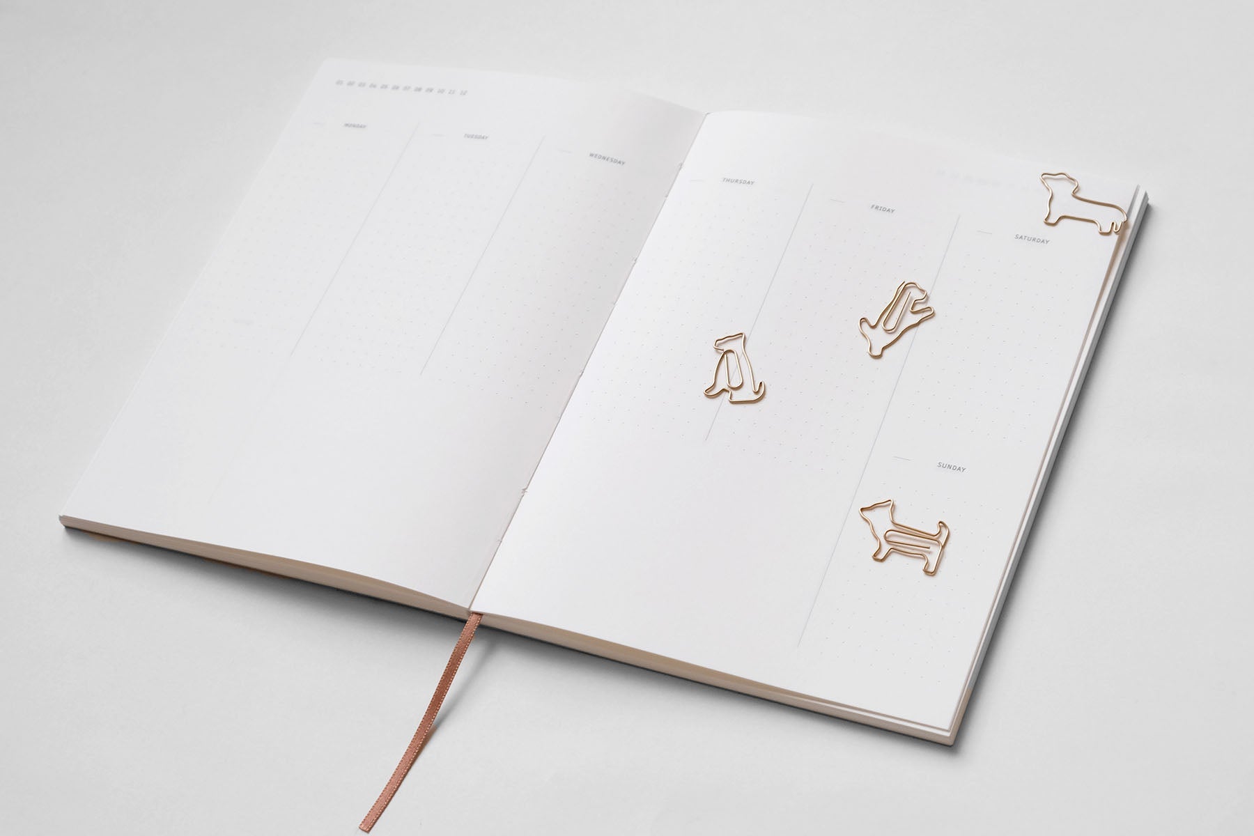 Dog-Shaped Paperclips, Midori, home office, stationery