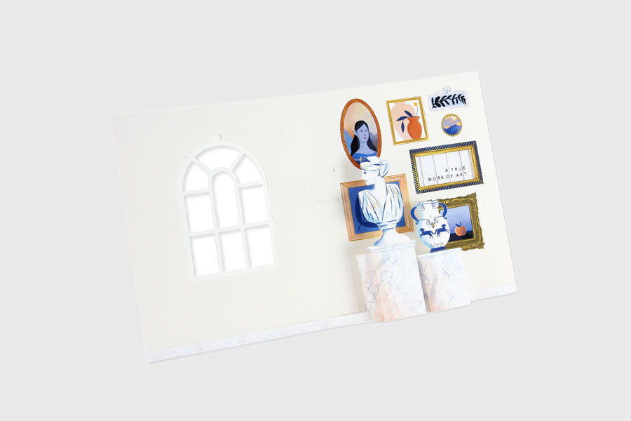 greeting card, decorative card, pop-up card, decorative card, stationery store, designer office supplies
