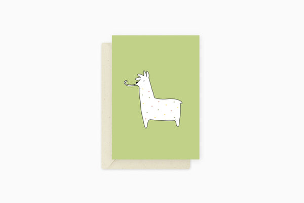 greeting card - alpaca, Eokke, decorative greeting card, stationery shop, designer office supplies