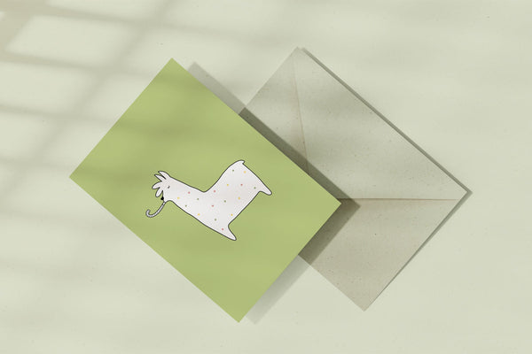 greeting card - alpaca, Eokke, decorative greeting card, stationery shop, designer office supplies