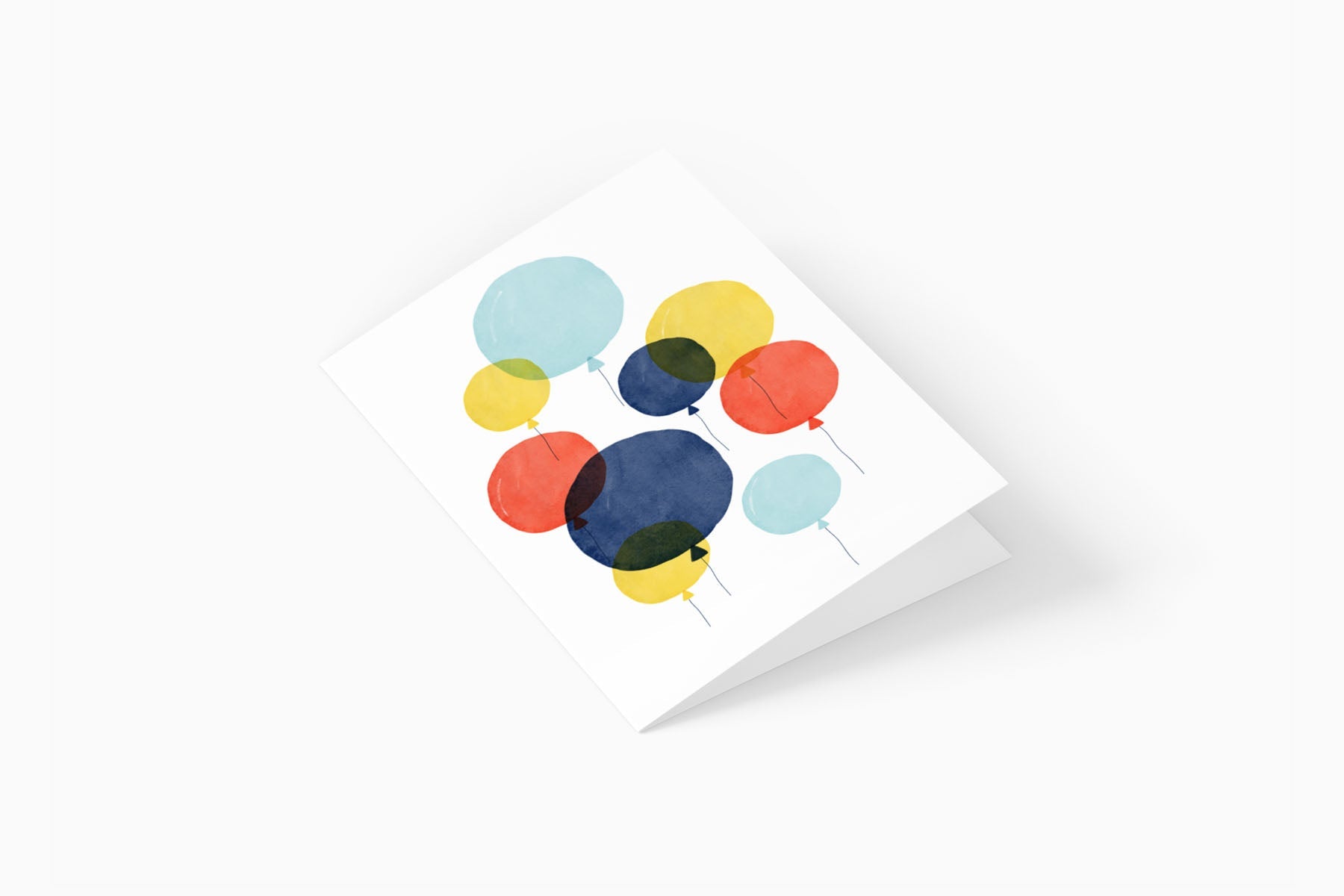 greeting card - balloons, Eokke, decorative greeting card, stationery shop, designer office supplies