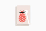 greeting card - stork, Eokke, decorative greeting card, stationery shop, designer office supplies