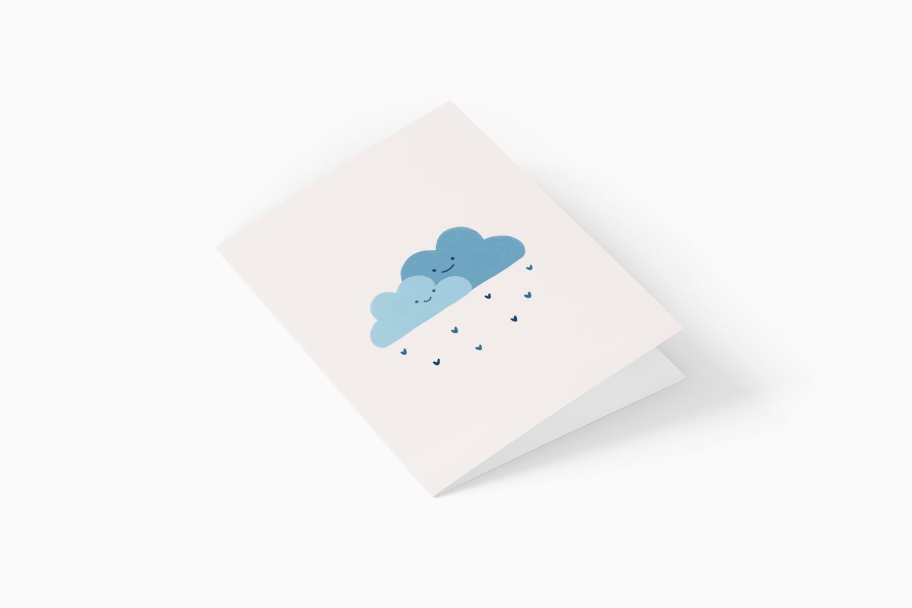 greeting card - clouds, Eokke, decorative greeting card, stationery shop, designer office supplies