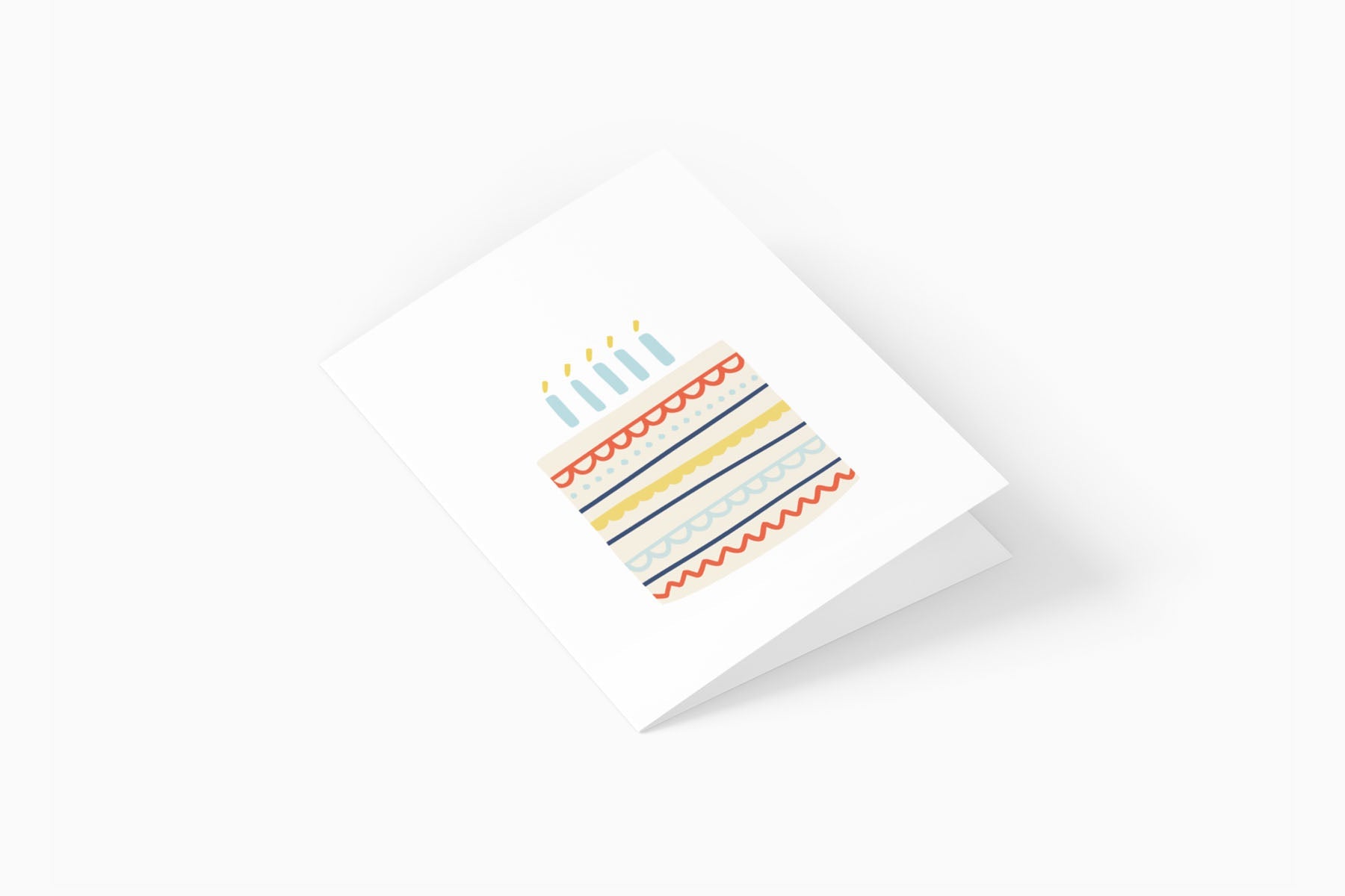 greeting card - big birthday cake, Eokke, decorative greeting card, stationery shop, designer office supplies