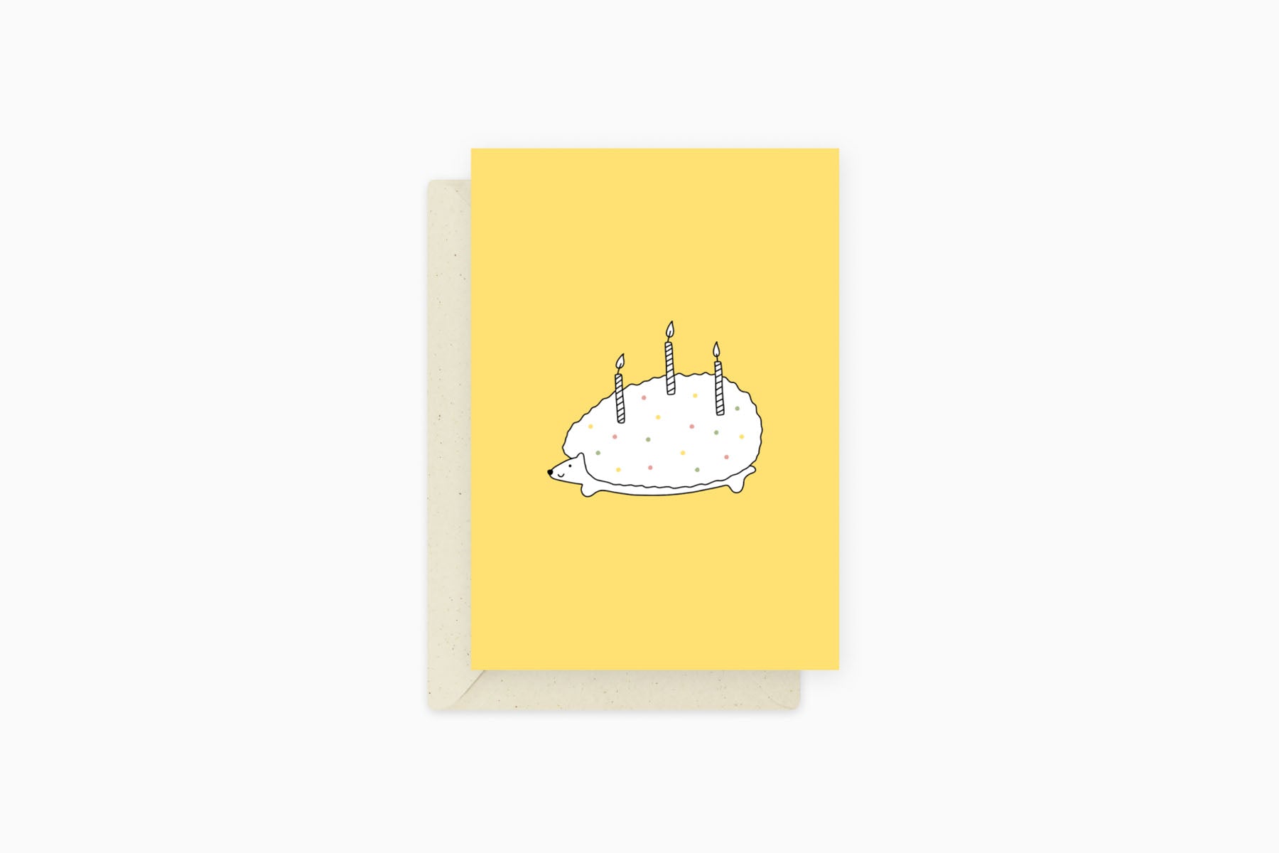 greeting card - hedgehog, Eokke, decorative greeting card, stationery shop, designer office supplies