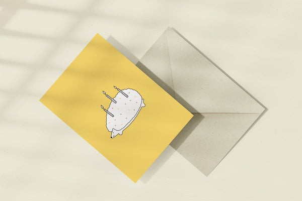 greeting card - hedgehog, Eokke, decorative greeting card, stationery shop, designer office supplies