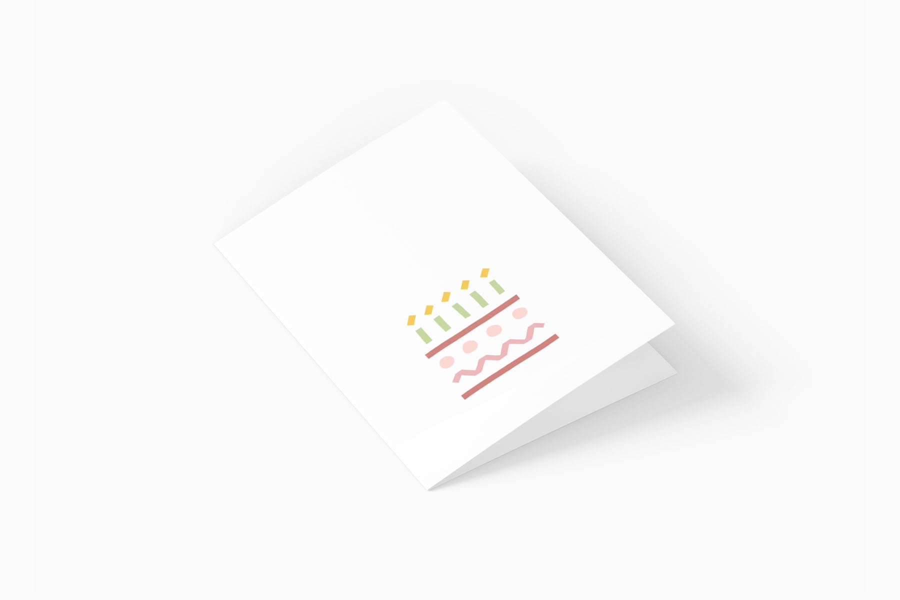greeting card - small birthday cake, Eokke, decorative greeting card, stationery shop, designer office supplies