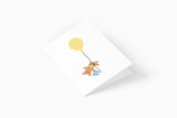 greeting card - teddy bear, Eokke, decorative greeting card, stationery shop, designer office supplies