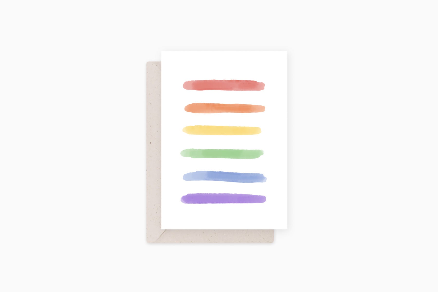 greeting card - rainbow, Eokke, decorative greeting card, stationery shop, designer office supplies