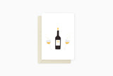 greeting card - champagne, Eokke, decorative greeting card, stationery shop, designer office supplies