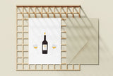 greeting card - champagne, Eokke, decorative greeting card, stationery shop, designer office supplies