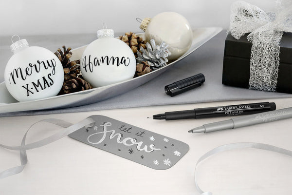 PITT artist pen - silver 251, srebrny pisak metaliczny, Faber-Castell, bullet journal