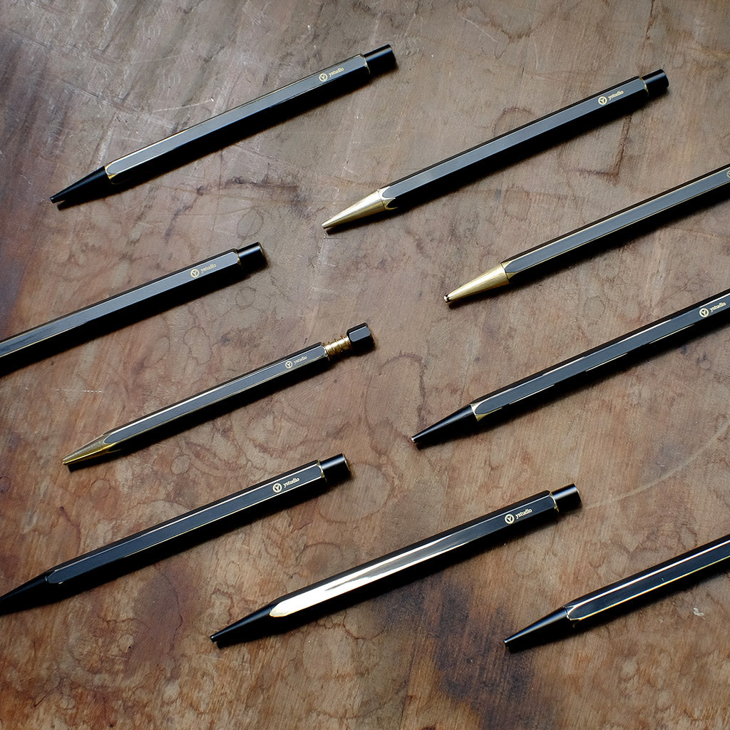 Brass Sketching Pencil, ystudio, designer's stationery, home office